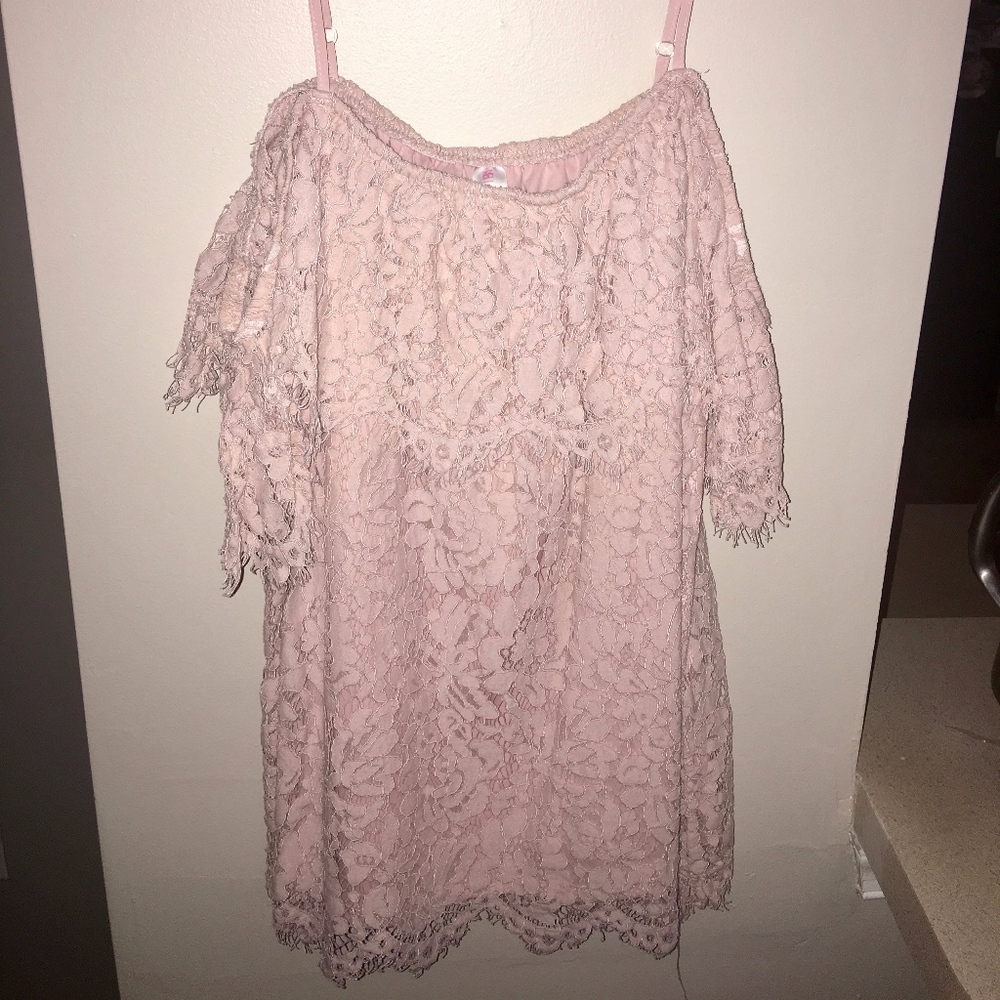 Pink Spaghetti Strap Top